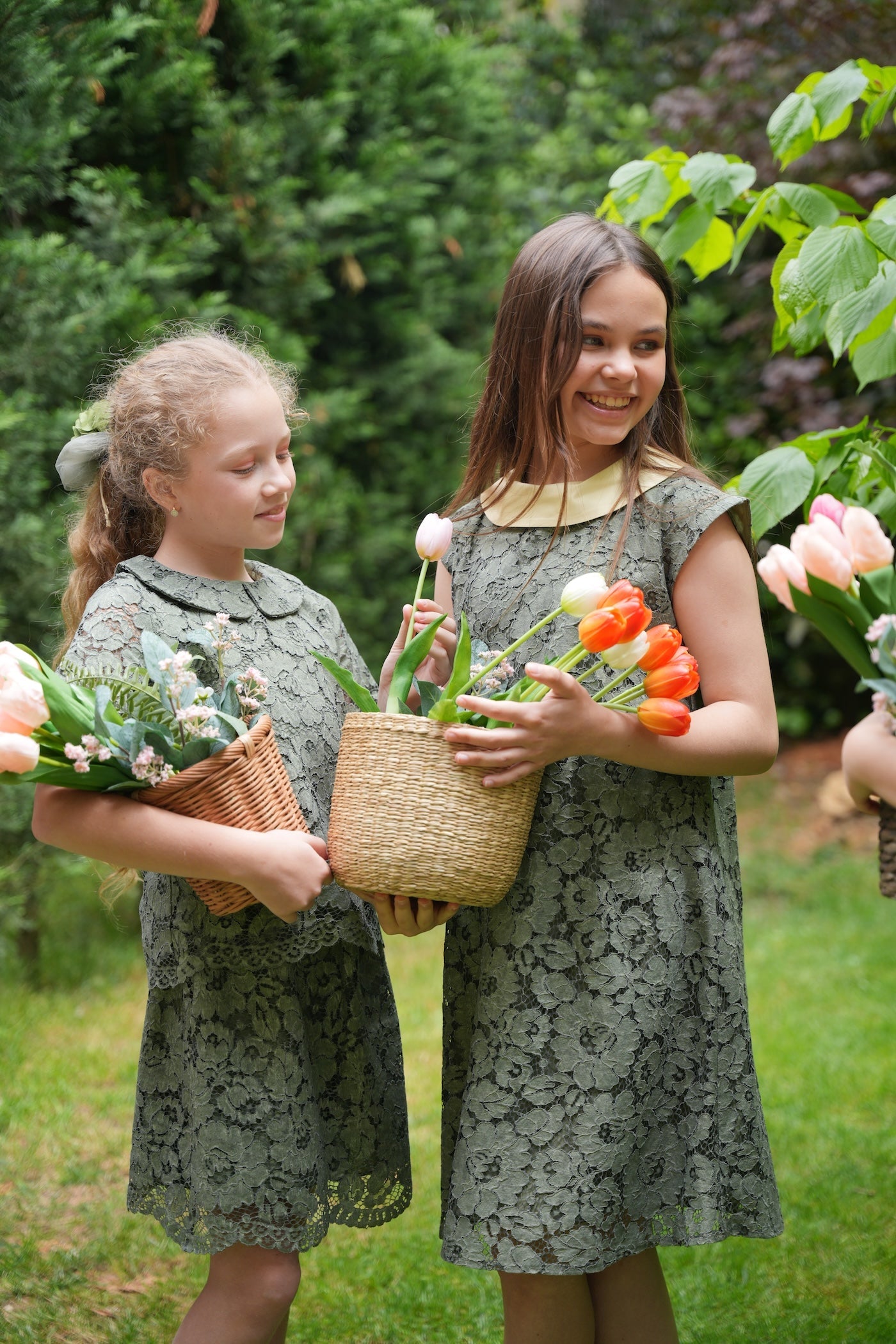 Zeytin Yeşili Dantel Etek