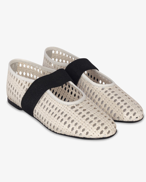 Beyaz Örgü & Lastik Bantlı Babet