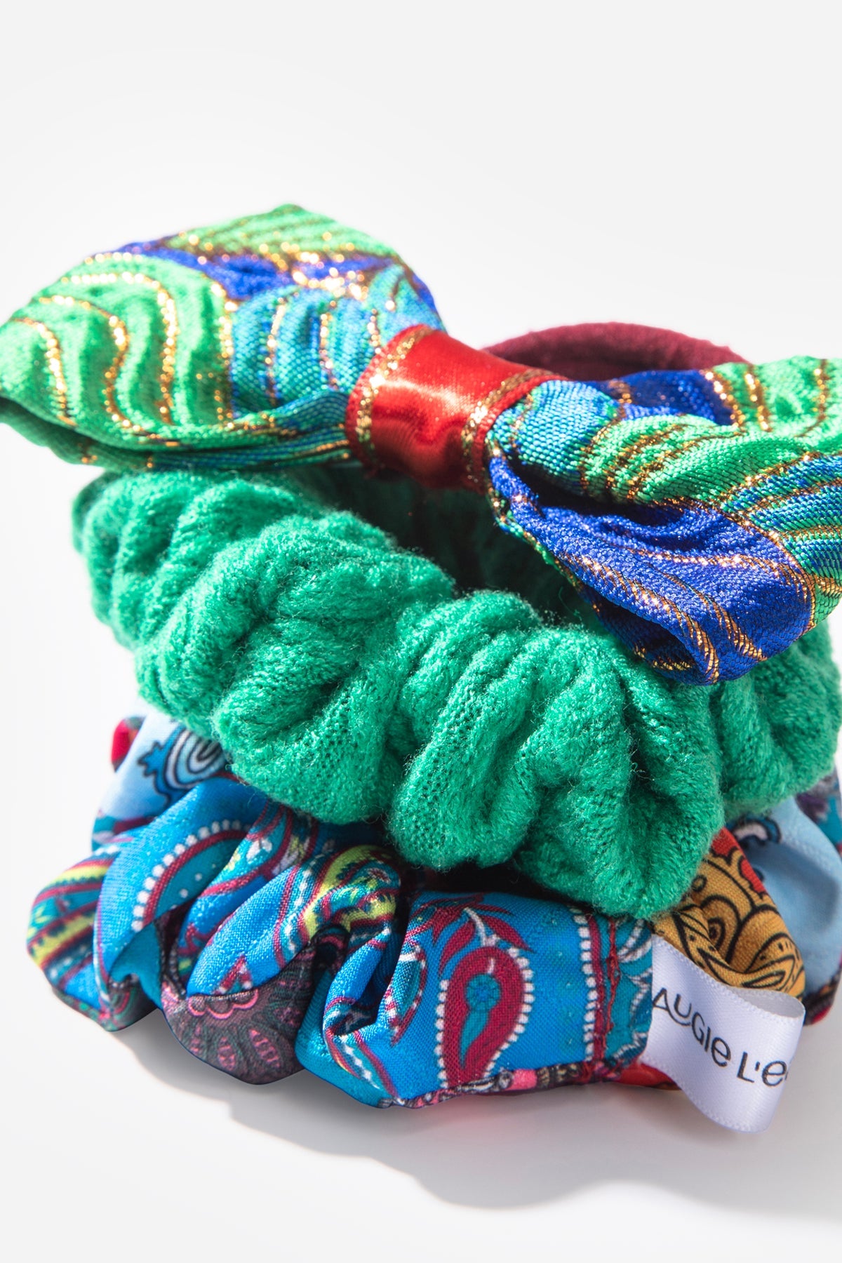 Yeşil-Lacivert Tonlarında 3'lü Saç Tokası