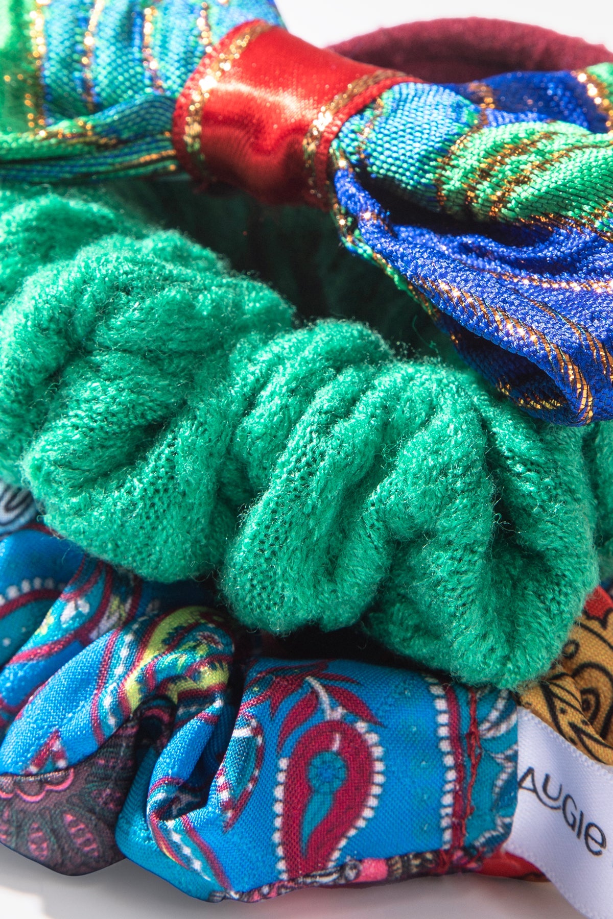 Yeşil-Lacivert Tonlarında 3'lü Saç Tokası