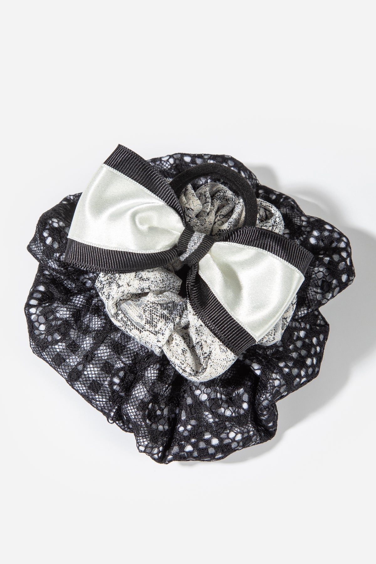 Siyah-Beyaz Tonlarında 3'lü Saç Tokası