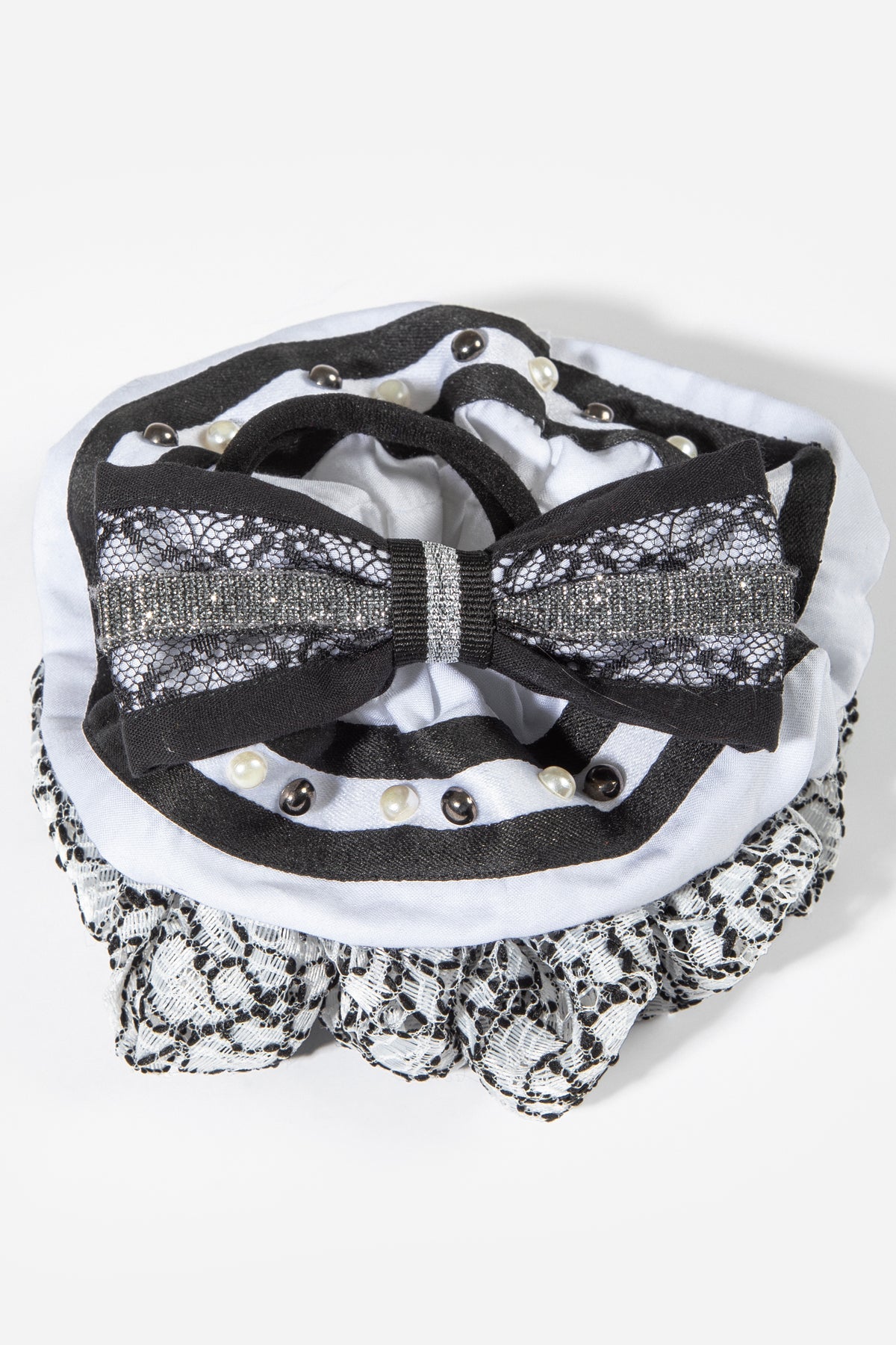 Siyah-Beyaz Tonlarında 3'lü Saç Tokası