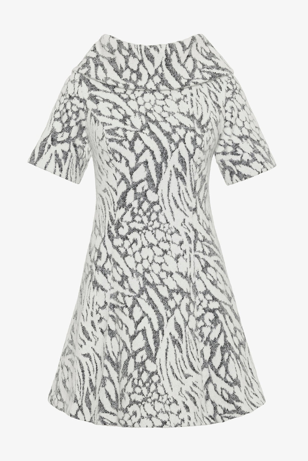 Gri & Beyaz Zebra Elbise