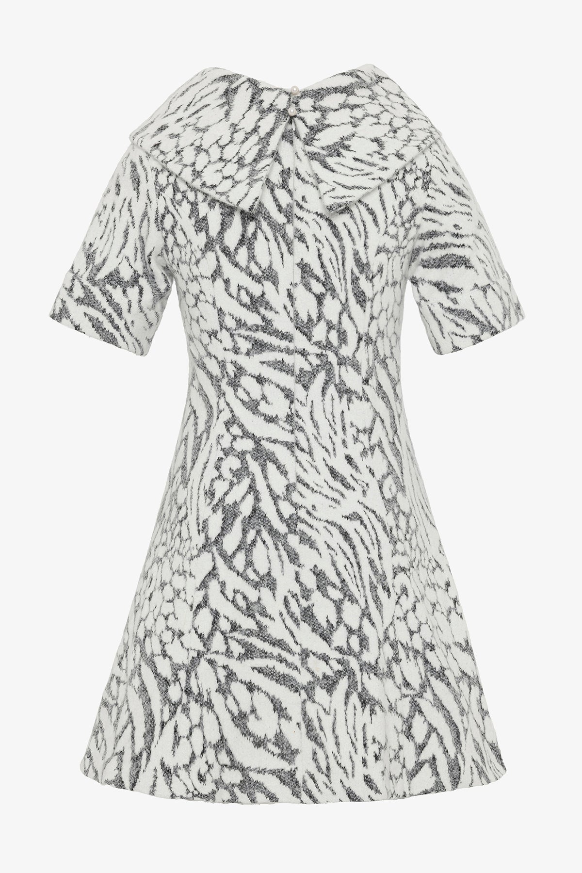 Gri & Beyaz Zebra Elbise