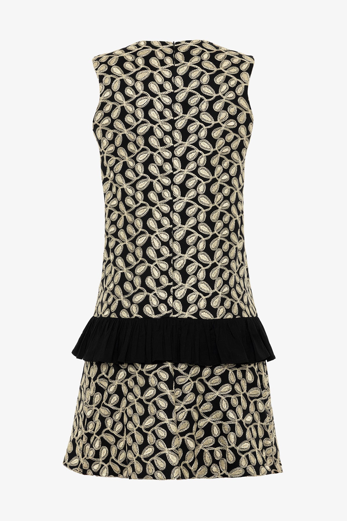 Siyah Sırma İşlemeli Elbise