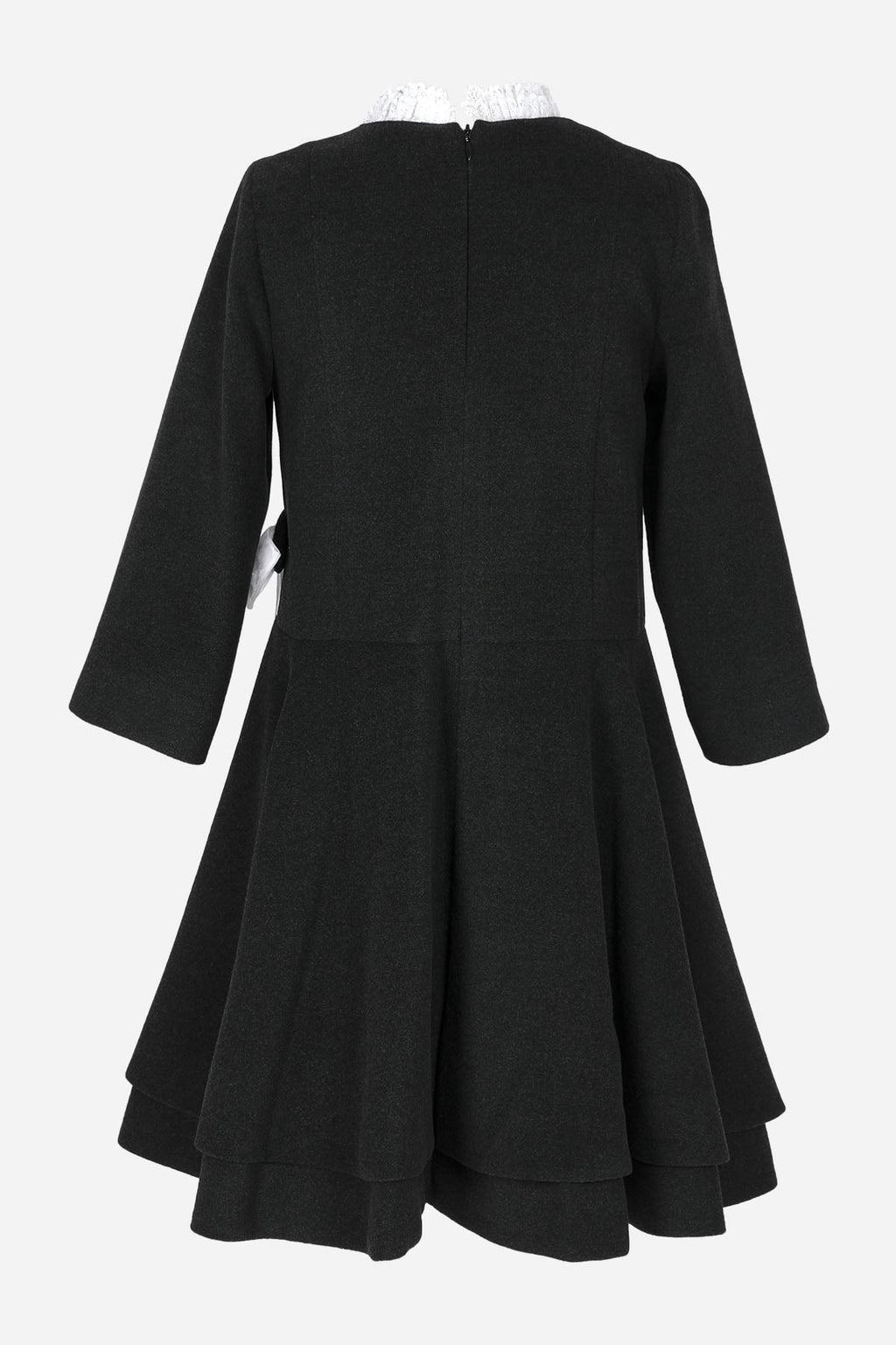 Antrasit Fiyonk Detaylı Elbise