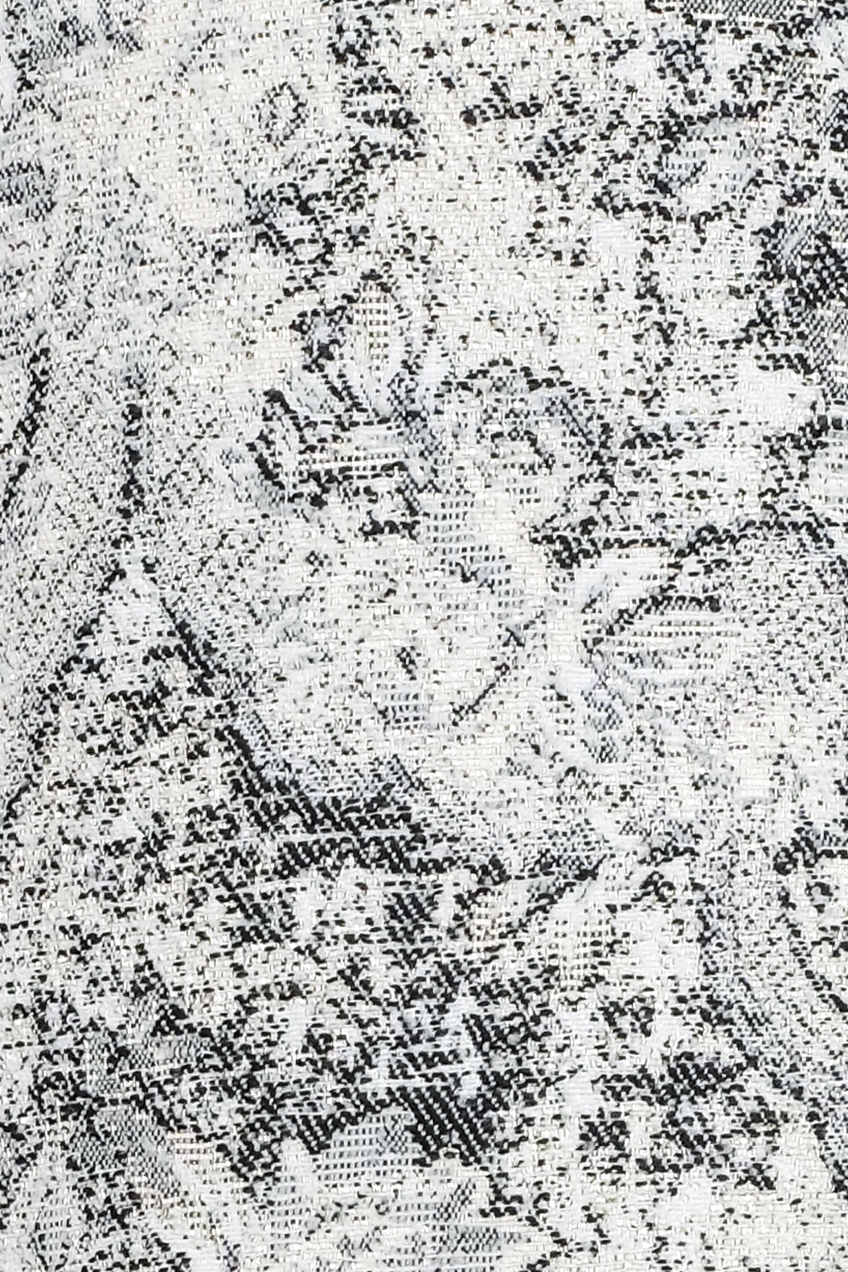 Gri Desenli Jakar Elbise